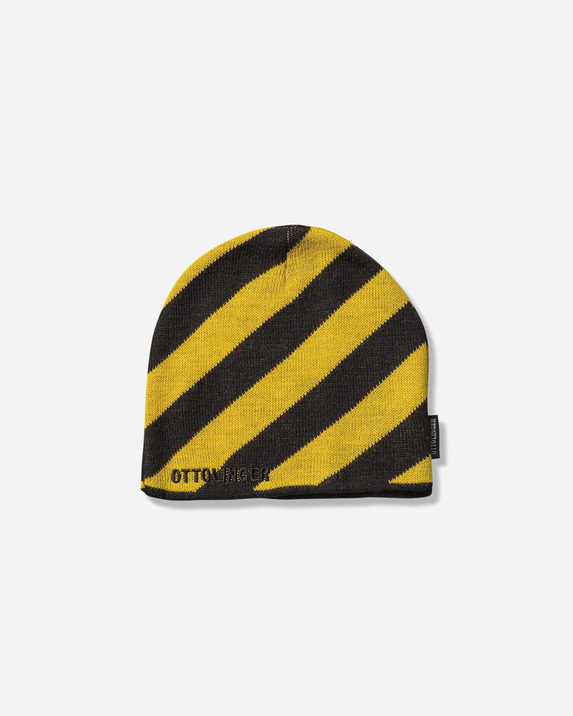 Pipo Ottolinger Ottolinger Striped Beanie Keltainen | 12990252801 BLKYLW