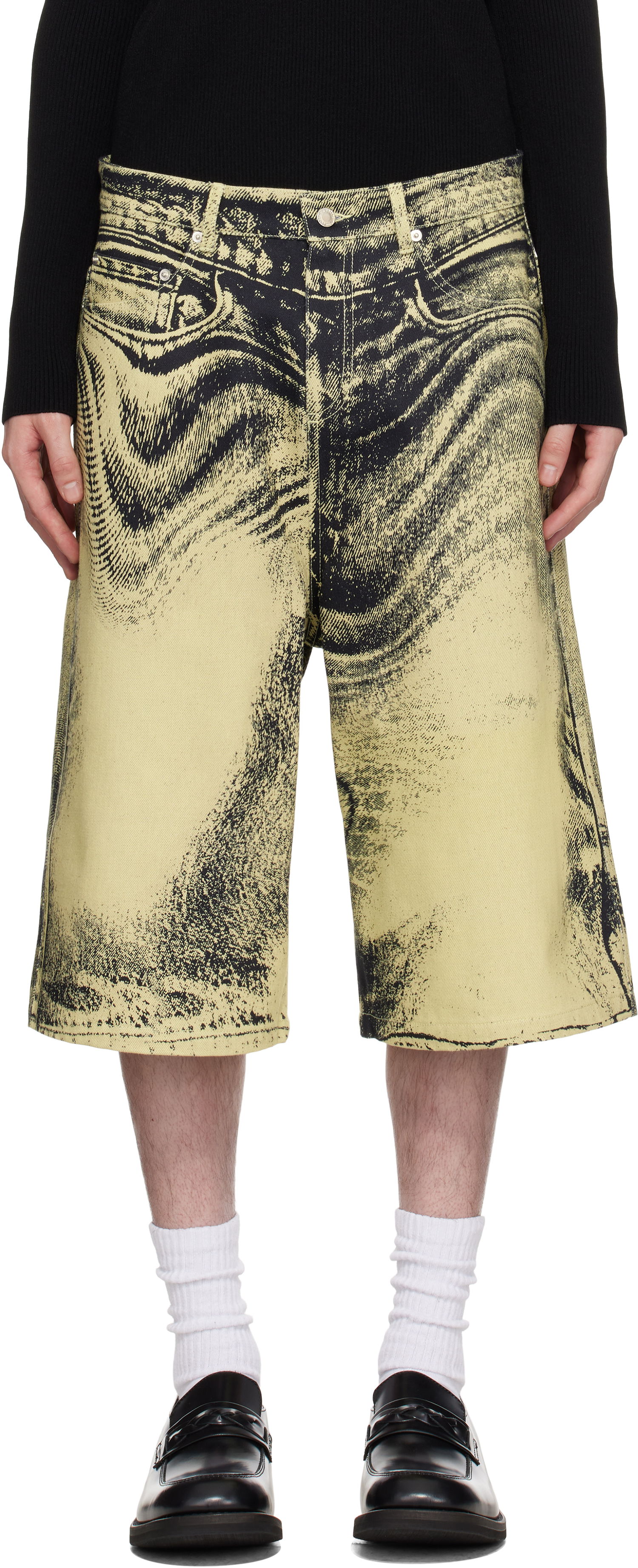 Shortsit Camper CAMPERLAB Distorted Denim Shorts Keltainen | AU00007-005, 0