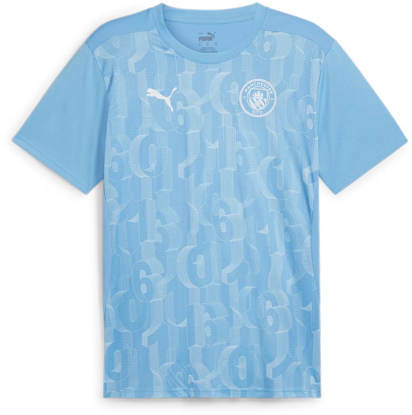 T-paita Puma Manchester City Pre-match Short Sleeve Jersey Men Sininen | 777578-21