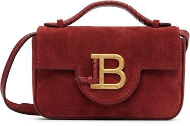 Olkalaukku Balmain Suede B-Buzz 17 Mini Bag Burgundia | FN0DG811LCRA, 0
