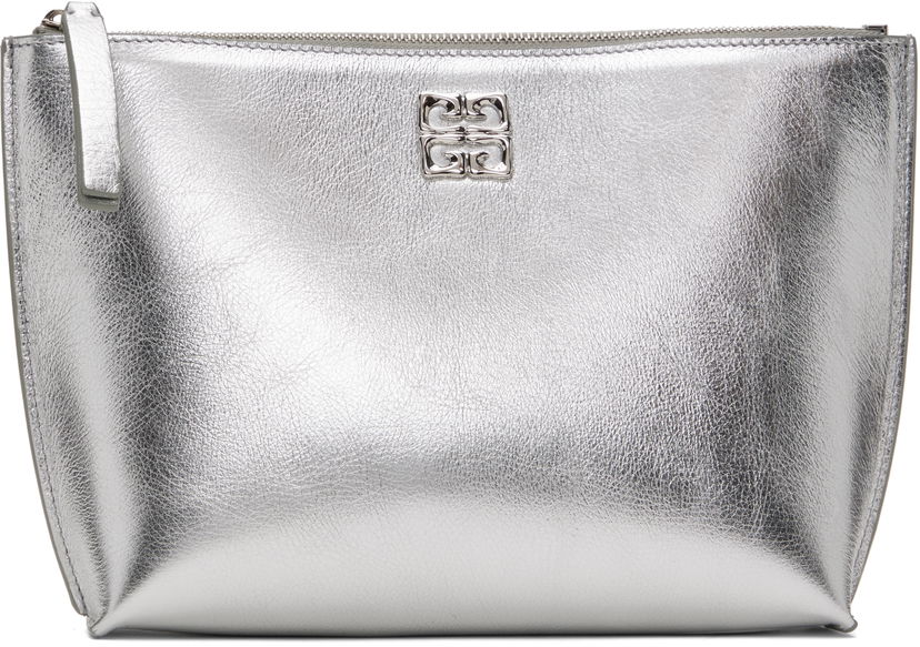 Käsilaukku Givenchy Metallic Leather Pouch Metallinen | BB60NSB1ZB934