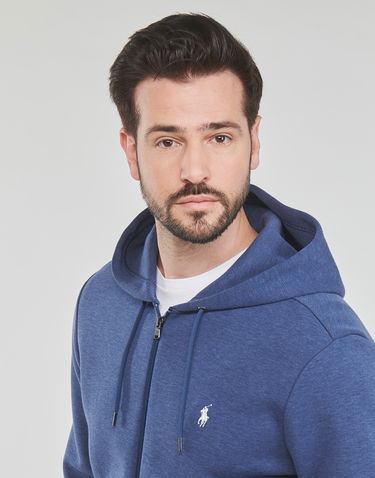 Huppari Polo by Ralph Lauren Double Knit Hoodie Tummansininen | 710881517016, 4