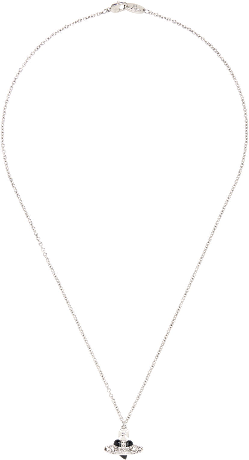 Kaulakoru Vivienne Westwood Heart Pendant Necklace Metallinen | 630203BV-02P136-CN