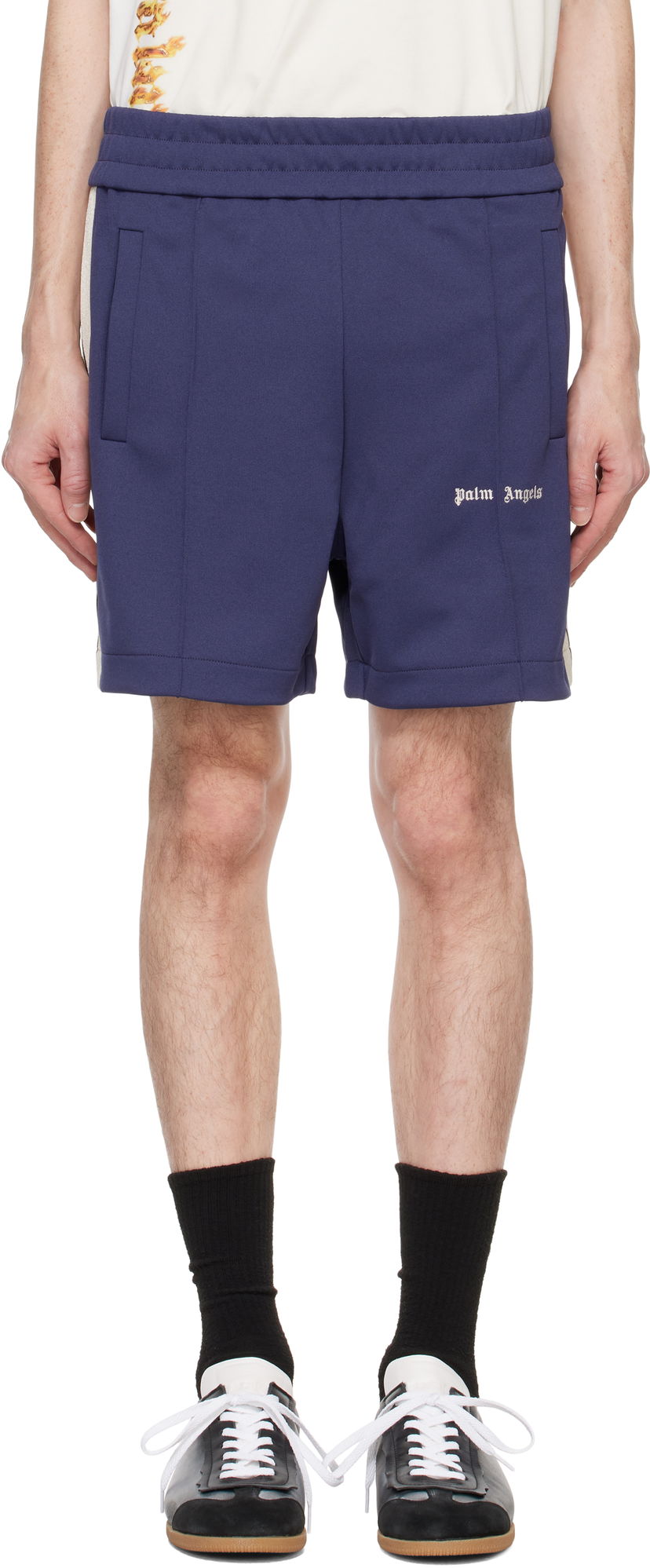 Shortsit Palm Angels Classic Logo Track Sininen | PMCL004C99FAB0014603