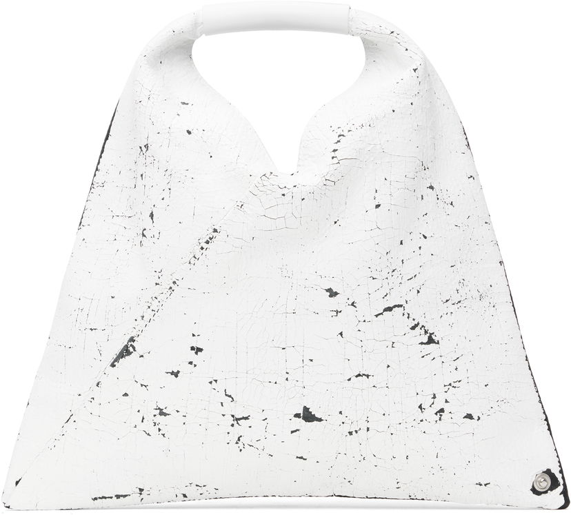 Käsilaukku Maison Margiela MM6 Maison Margiela Triangle Mini Tote Bag Valkoinen | SB6WD0013 P8333
