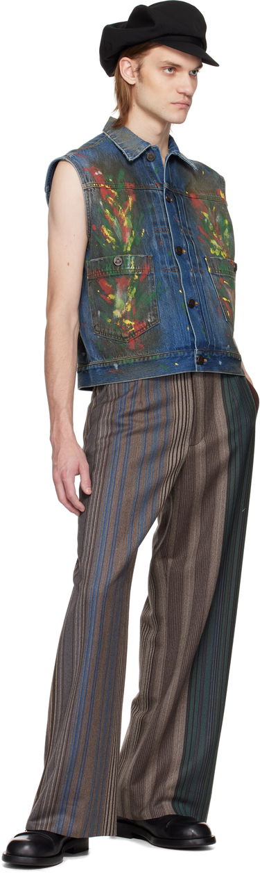 Liivi Vivienne Westwood Vivienne Westwood Marlene Painted Denim Vest Sininen | 3901000I-W0161-, 3