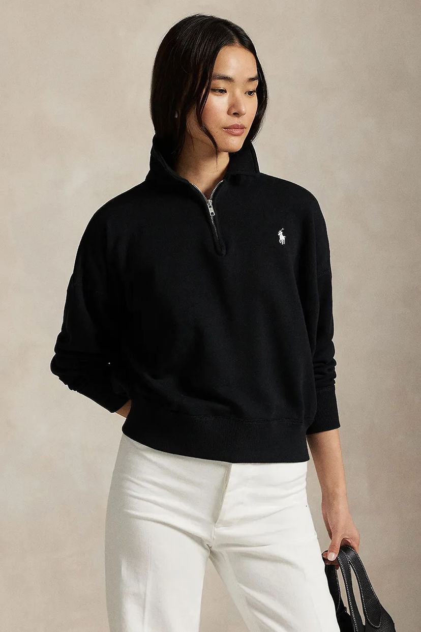 Huppari Polo by Ralph Lauren Polo Ralph Lauren Half-Zip Fleece Sweatshirt Musta | 211971696
