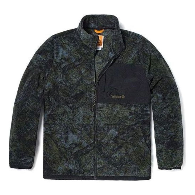 Huppari Timberland Print Fleece Jacket Vihreä | A6KES-DX0