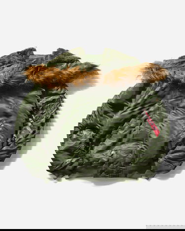 Bomber-takki Alpha Industries N-2B Heritage Winter Jacket Vihreä | 100105AI 01, 1