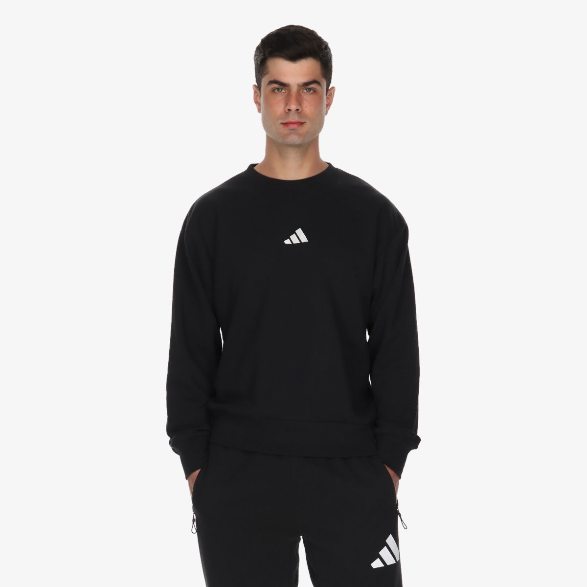 Huppari adidas Originals Essentials FeelCozy French Terry Sweatshirt Tummansininen | JE3837, 1