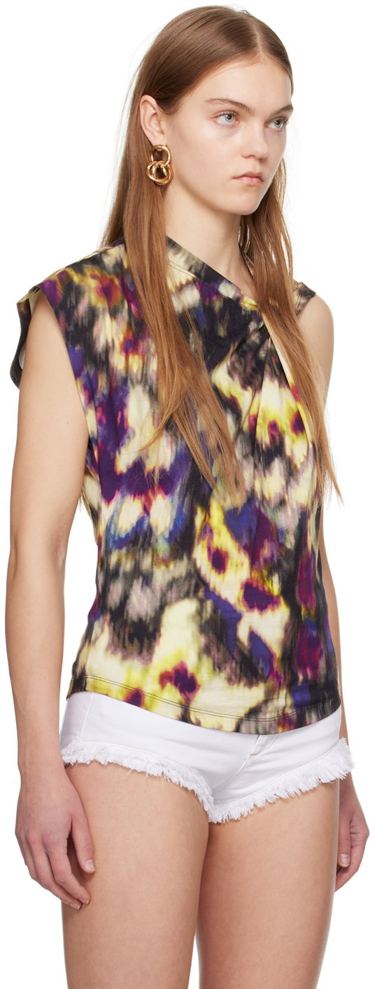 Tankkitoppi Isabel Marant Étoile Etoile Nayda Abstract-Print T-Shirt Monivärinen | 24PTS0175FA-B1N05E, 1