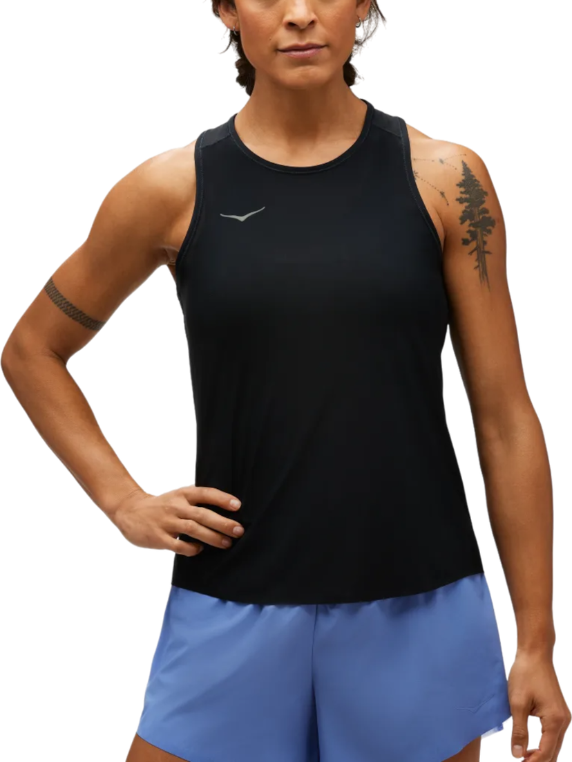 Tankkitoppi Hoka One One Airolite Run Tank Musta | 1151082-blk