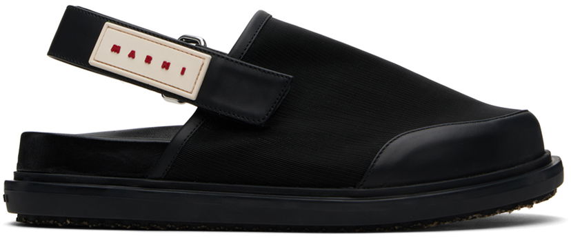 Vaatteet Marni Marni Back Strap Mules Musta | SBMS008701 P6392