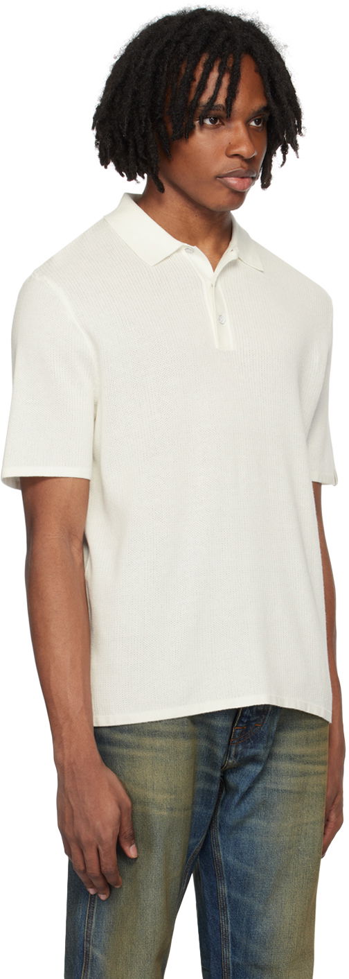 Poolopaita rag & bone Rag & Bone Harvey Knit Polo Valkoinen | MBS22HS019UC19, 1
