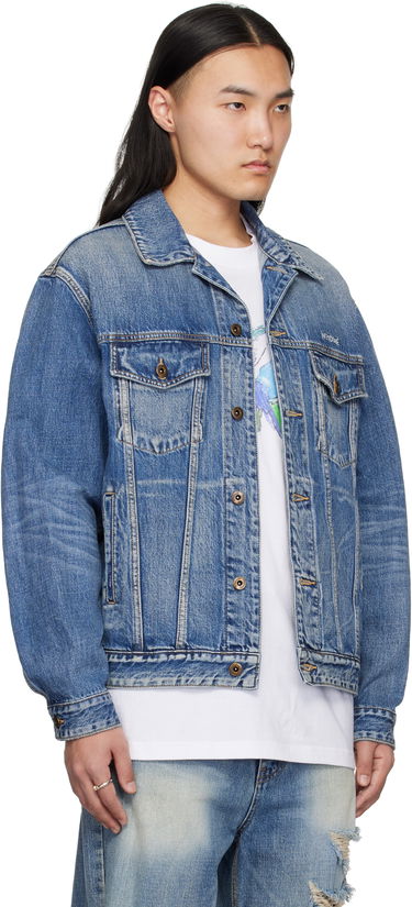 Takki We11done We11done Washed Denim Jacket Sininen | WD-DJ0-25-313-U-BL, 1