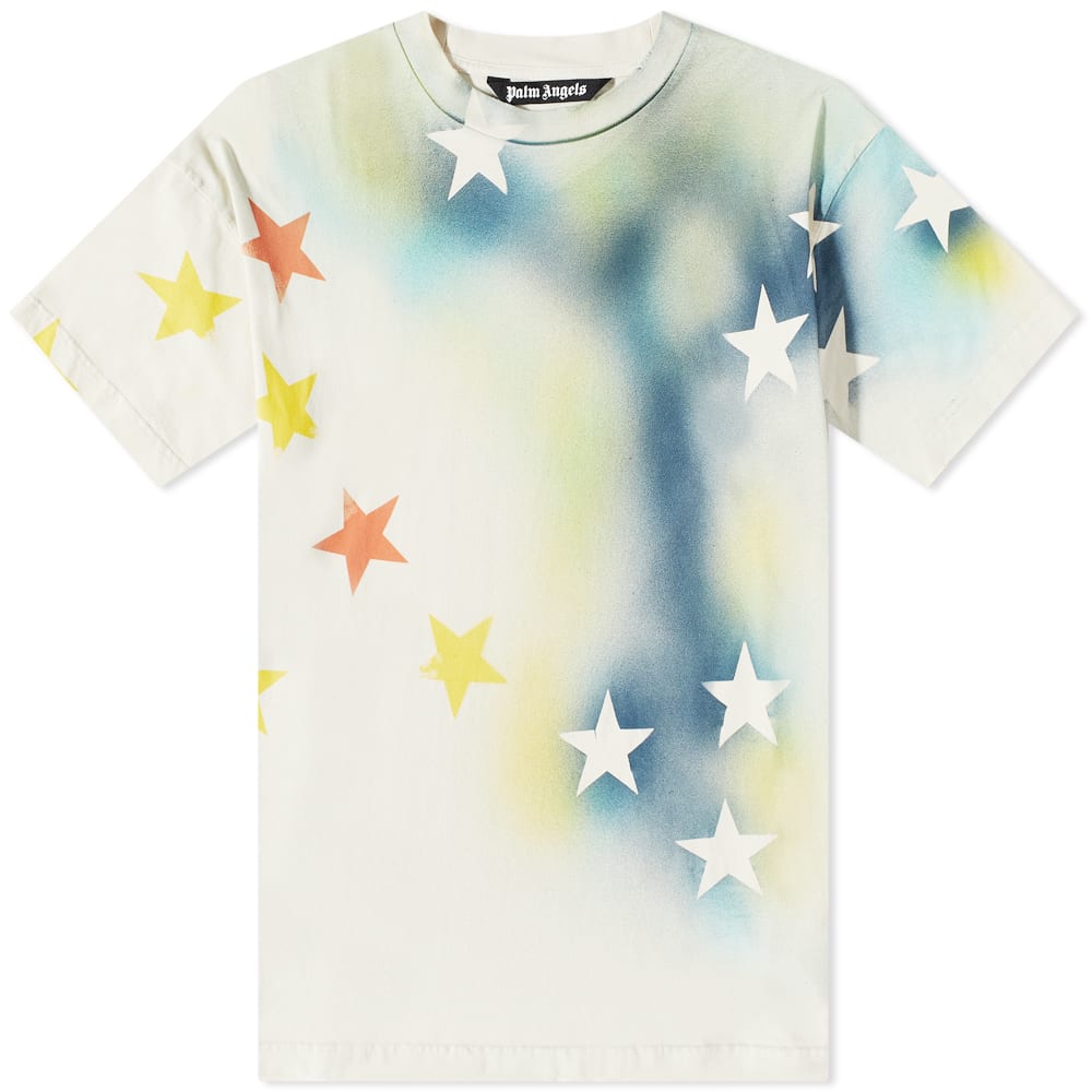 T-paita Palm Angels Sprayed Stars Tee Monivärinen | PMAA072S23JER0080184, 0