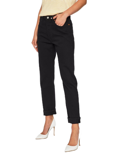 Jeans Levi's 501 High Rise Straight Crop Jean Musta | 36200-0085