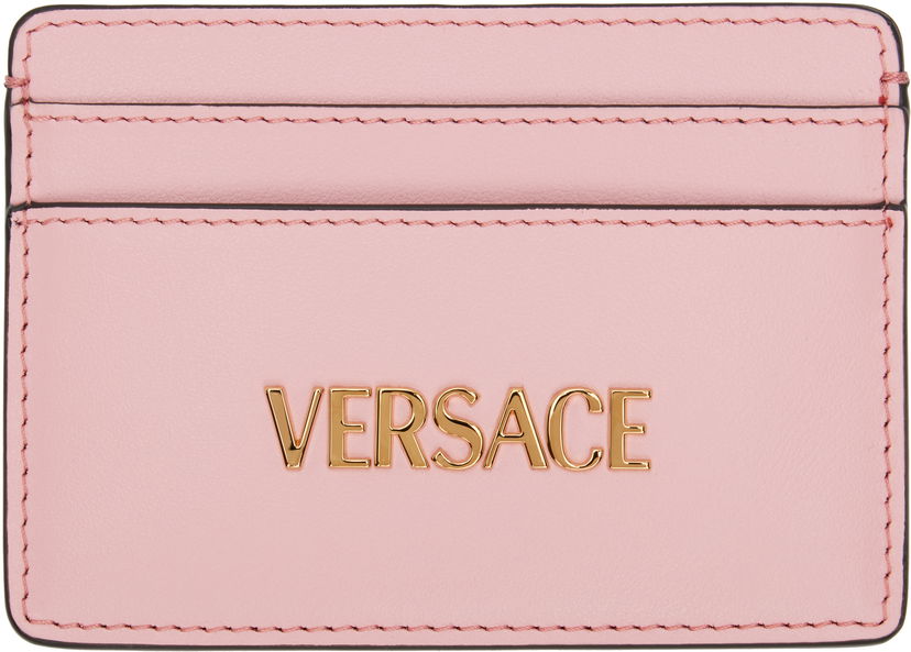 Lompakko Versace Versace Tag Card Holder Vaaleanpunainen | 1020081_1A13677