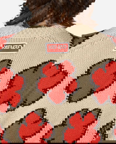 Villapaita KENZO All-Over Boke Flower Jumper Beige | FD55PU3563CI 03, 5