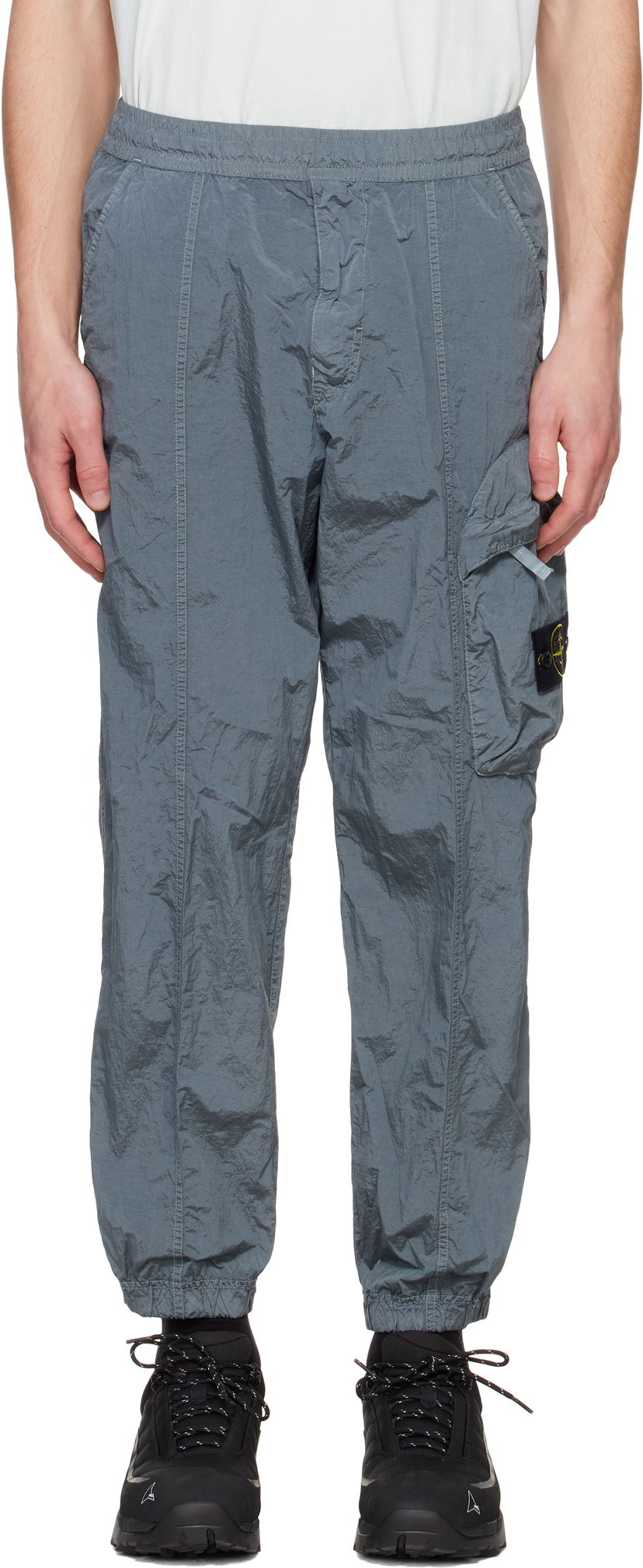 Cargo housut Stone Island Stone Island Regenerated Nylon Metal ECONYL Cargo Pants Harmaa | K1S15 3100006 S0019