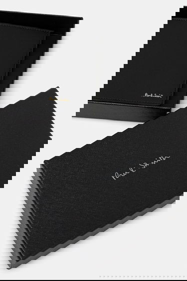 Lompakko Paul Smith Paul Smith Leather Wallet with Multi-Stripe Trim Musta | M1A.4832.CMULTI, 4