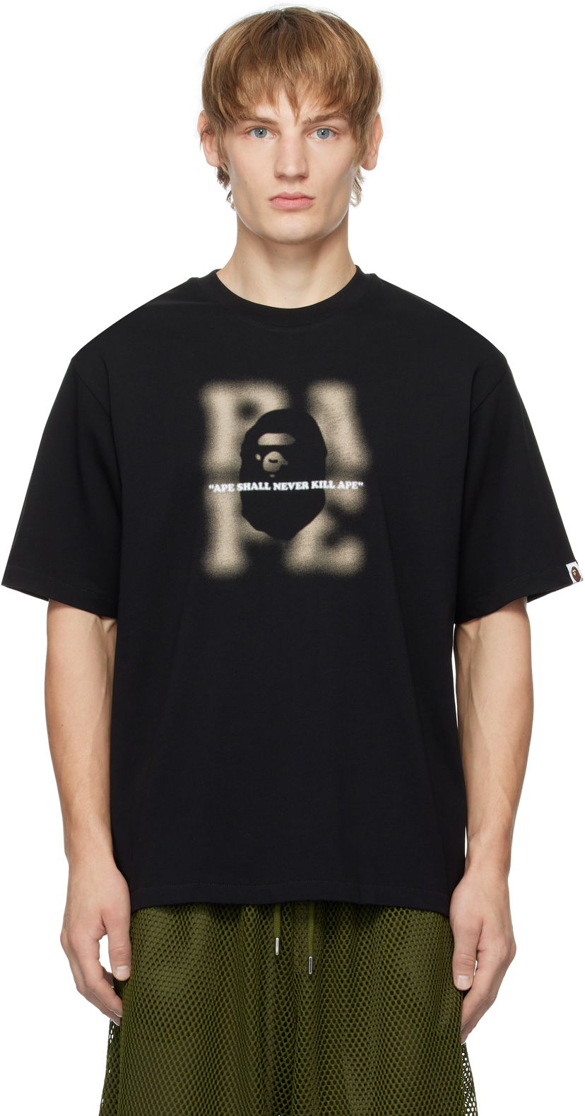 T-paita BAPE Blur Logo Graphic T-Shirt Musta | 001TEK801318M