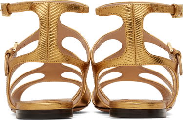 Kengänhoito Tom Ford TOM FORD Laminated Lizard Print Sandals Metallinen | W3630-LCL232G, 1
