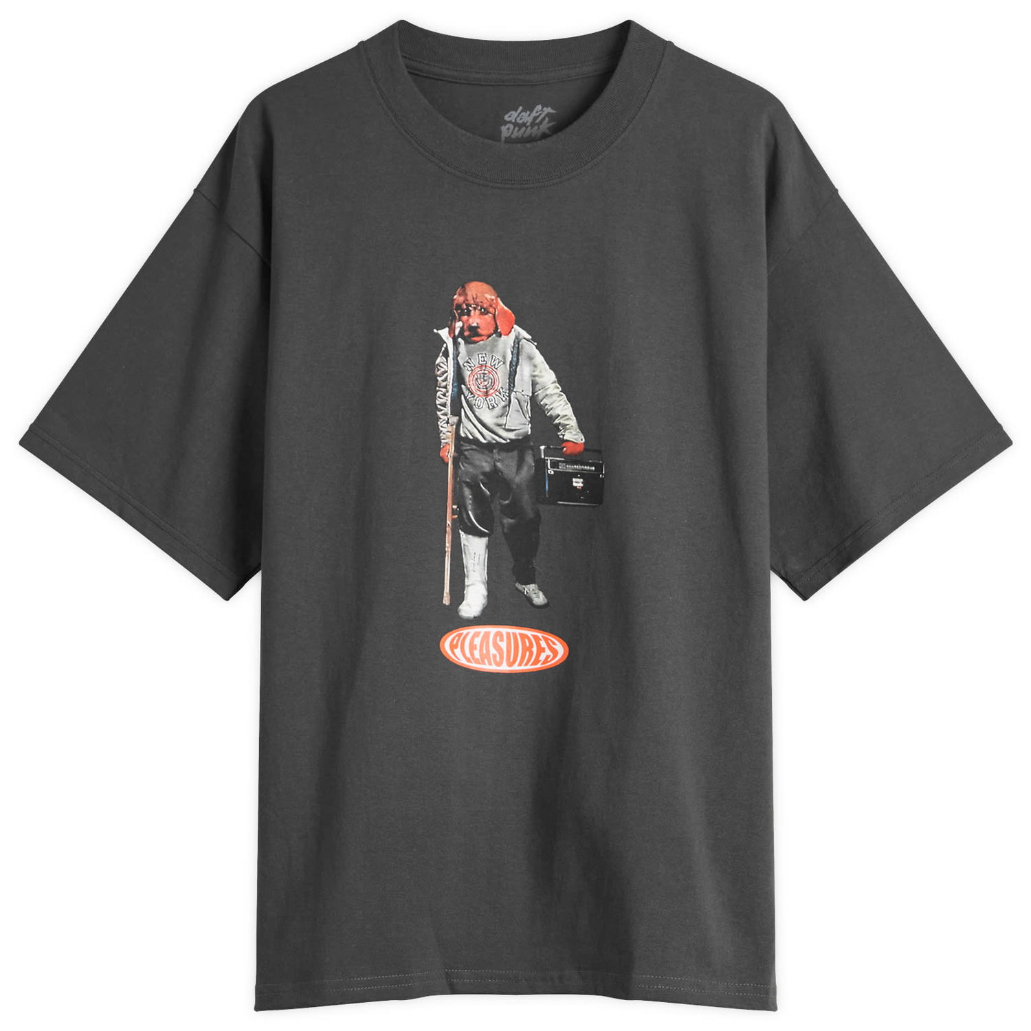 T-paita Pleasures Pleasures Da Funk T-Shirt, Size Small Harmaa | P25DP019-BLK, 0
