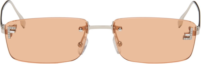 Aurinkolasit FENDI Fendi 'Fendi First' Crystal Sunglasses Oranssi | FE4172USW5416J 192337228865