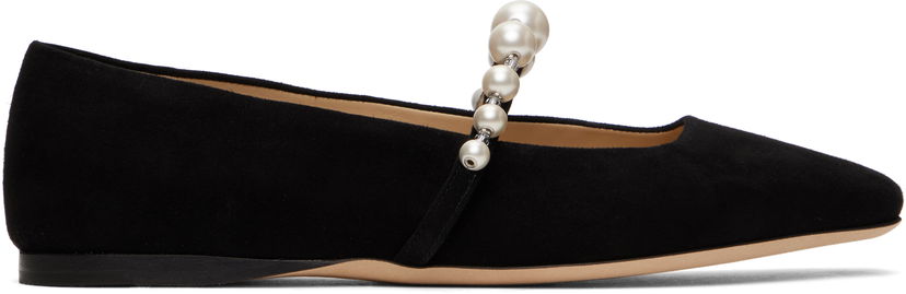 Asusteet Jimmy Choo Jimmy Choo Ade Pearl Ballerina Flats Musta | ADE FLAT SZR