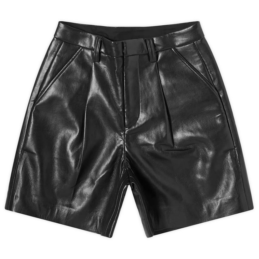 Shortsit Anine Bing Carmen Black Leather Shorts Musta | A-05-9162-000