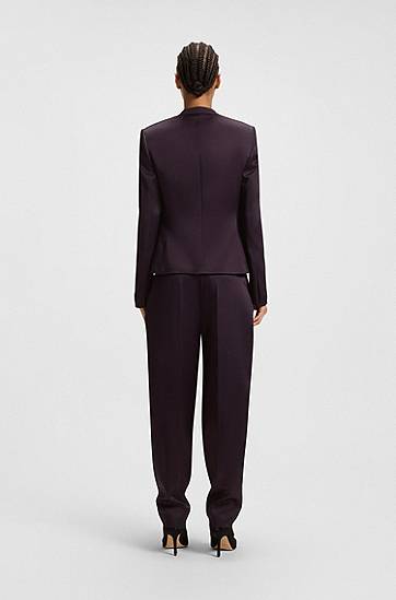 Takki BOSS Regular-fit tuxedo blazer with shawl lapels Violetti | 50548290, 1