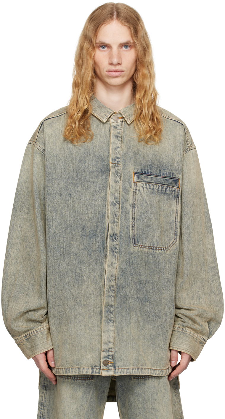Paita Entire Studios Denim Shirt Sininen | ES2564SW