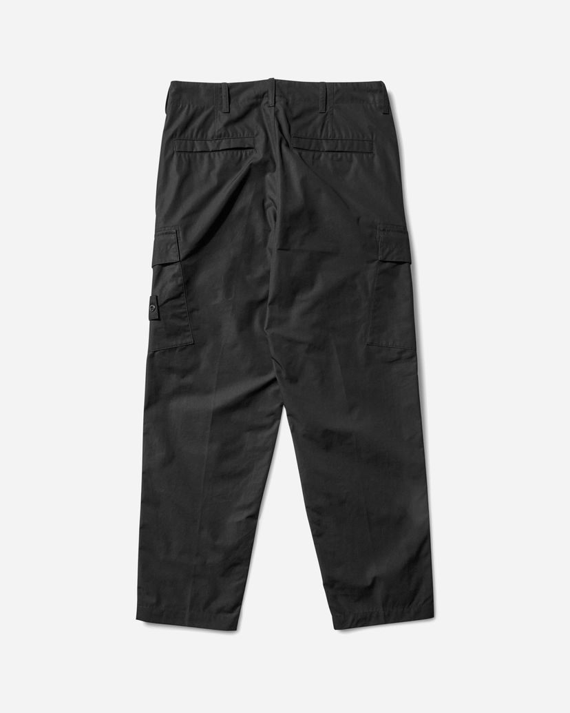 Cargo housut Stone Island Ghost Cotton Canvas Cargo Pants Musta | K2S15-3100019-S00F1 V0029