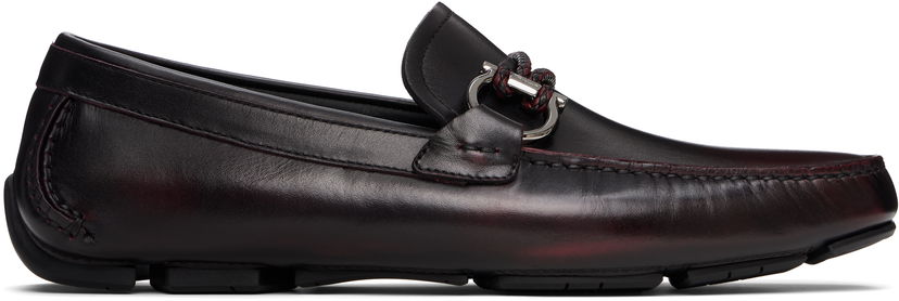 Tennarit ja kengät FERRAGAMO Salvatore Ferragamo Gancini Ornament Driver Loafers Burgundia | 778845