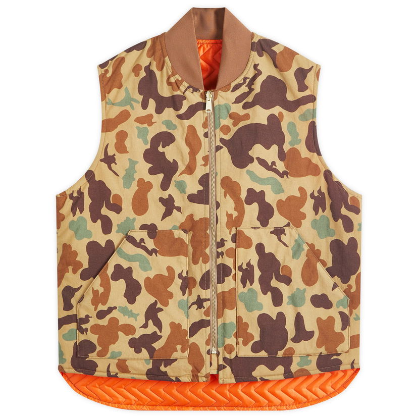 Liivi BEAMS Beams Plus Work Puffer Vest Ruskea | 3806-0113-791-24