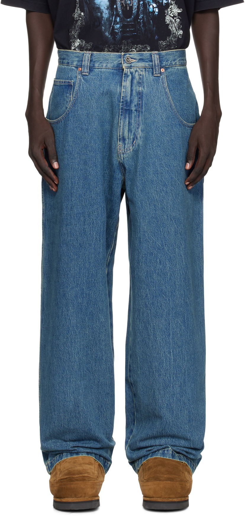 Jeans VETEMENTS Vetements Hip-Hop Jeans Sininen | UH76DP250VB