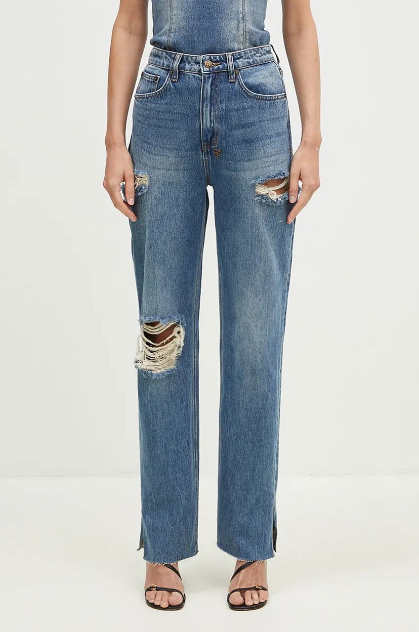 Jeans Ksubi High Waist Ripped Jeans Sininen | WFA24DJ001