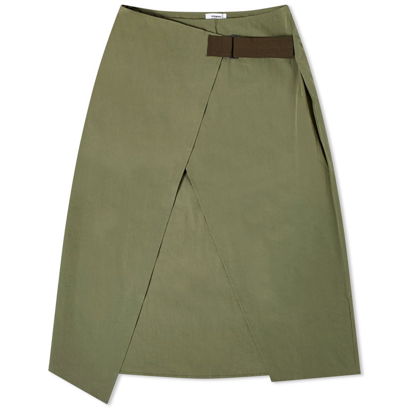 Hame Miaou Miaou Solana Midi Wrap Skirt, Size X-Small Vihreä | 4053NYLMT