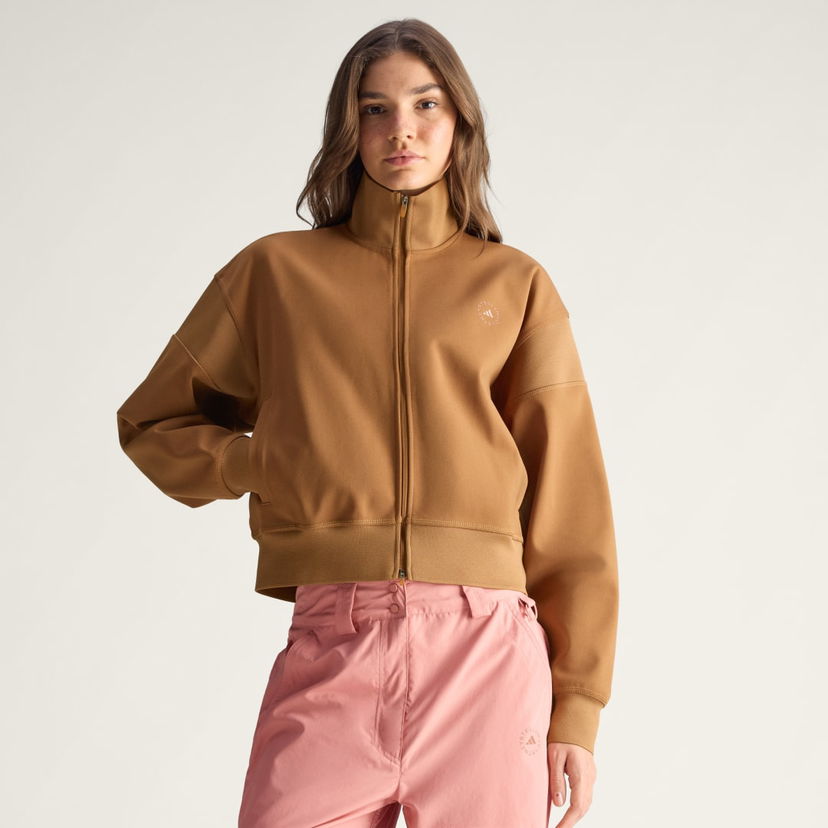 Takki adidas Performance adidas by Stella McCartney Knitted Jacket Ruskea | JX6782