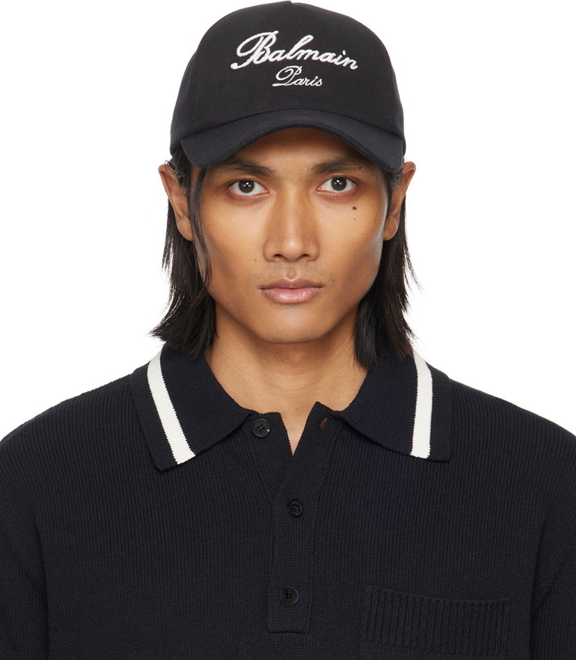 Korkki Balmain Signature Cap Musta | CH1XA231CD29