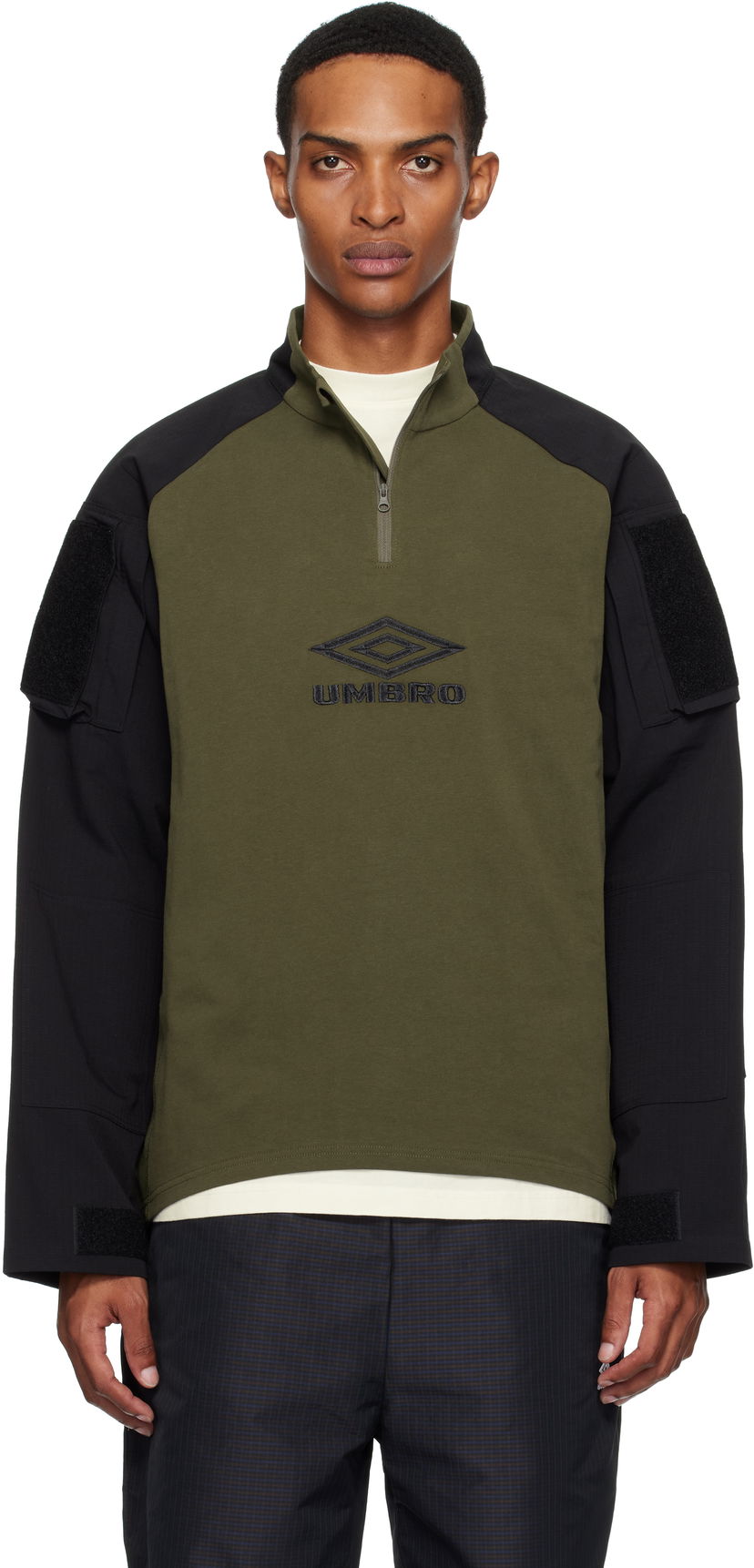 Huppari Umbro Umbro Tactical Half Zip Sweatshirt Vihreä | UBMW0254JY68