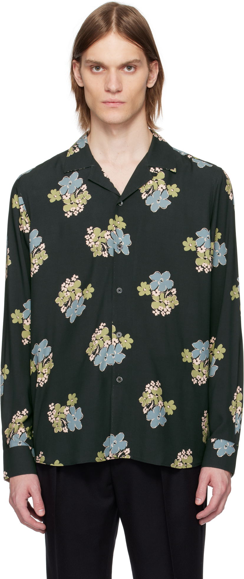 Paita Paul Smith Paul Smith Floral Print Shirt Vihreä | M1R-387Z-P02578-49