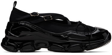 Kengänhoito Simone Rocha Simone Rocha Classic Criss Cross Tracker Ballerinas Musta | HT19 0755, 0
