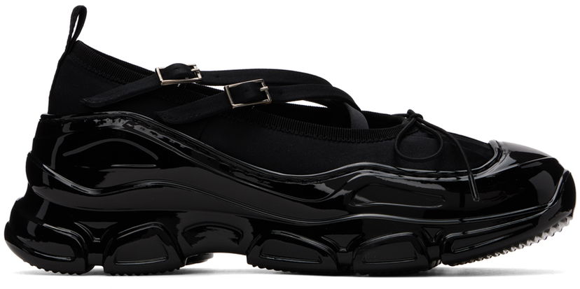 Kengänhoito Simone Rocha Simone Rocha Classic Criss Cross Tracker Ballerinas Musta | HT19 0755