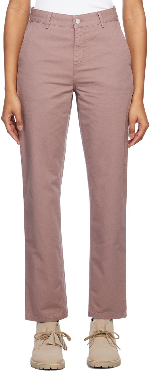 Housut Carhartt WIP Pierce Cotton Straight Leg Pants Violetti | I026588