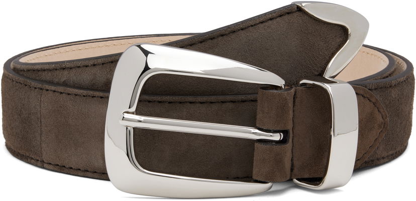 Vyöt Khaite KHAITE Benny Suede Belt Ruskea | 10012-726