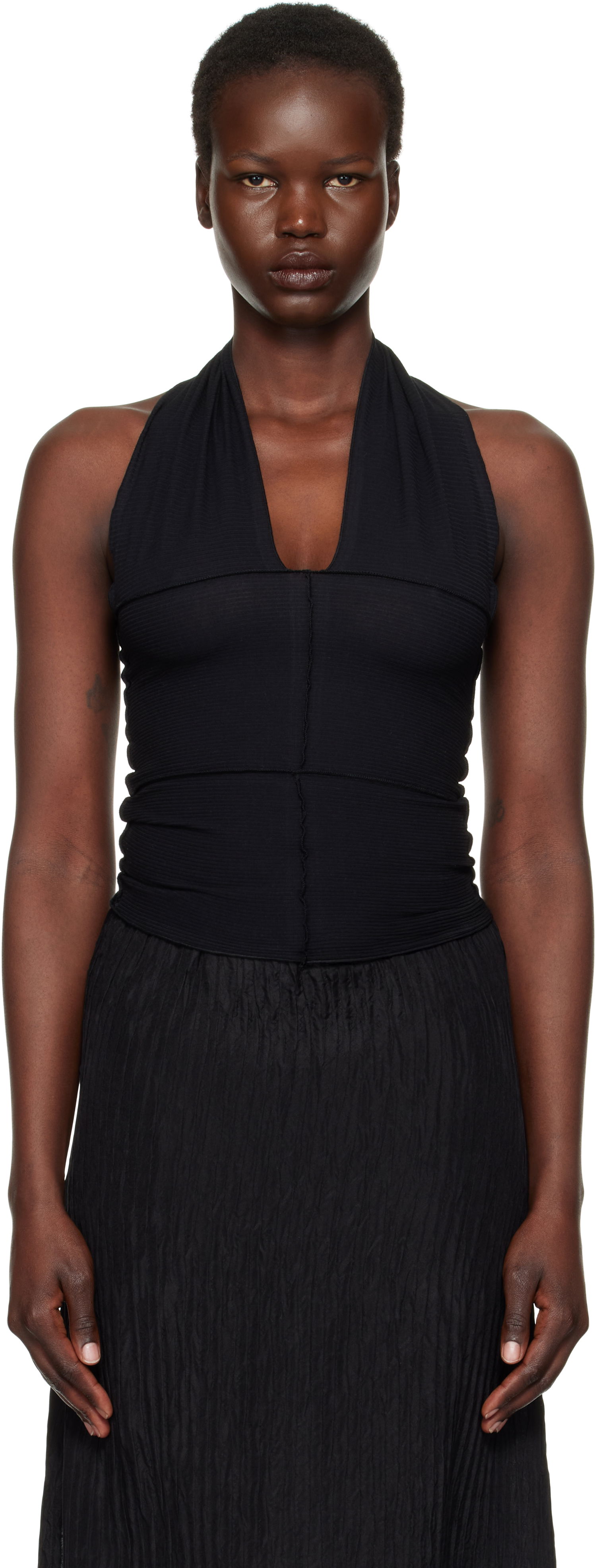 Tankkitoppi Baserange Cinder Halter Top Musta | TOCH-RB-EXSP25, 0