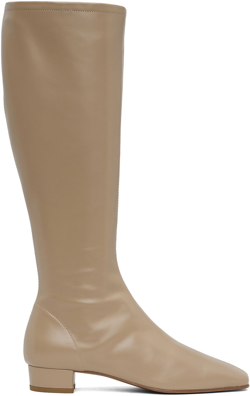 Vaatteet BY FAR BY FAR Edie Tall Boots Beige | 23PFEDITPNAP