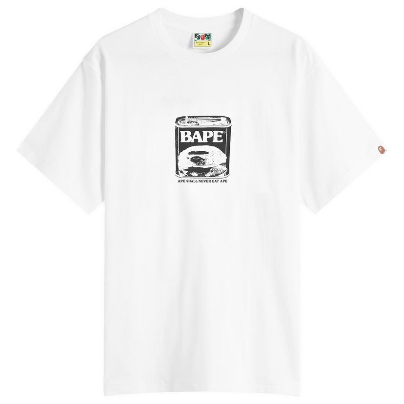 T-paita BAPE A Bathing Ape Can Food T-Shirt Valkoinen | 001TEL801336M-WHT